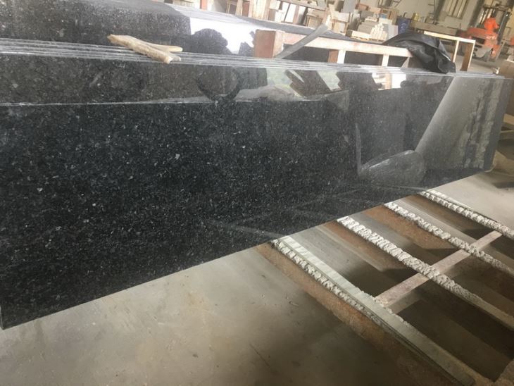 Angola Black--Polished half slab-2