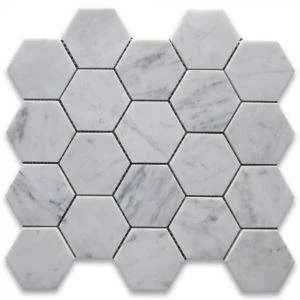 Mozaika Carrara White Marble