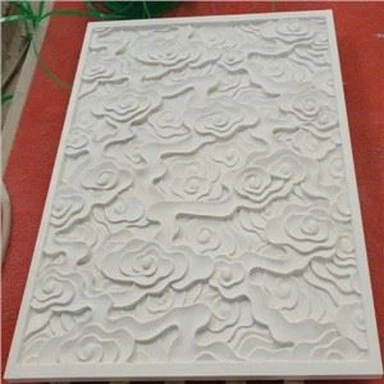 CNC vzor z bieleho mramoru