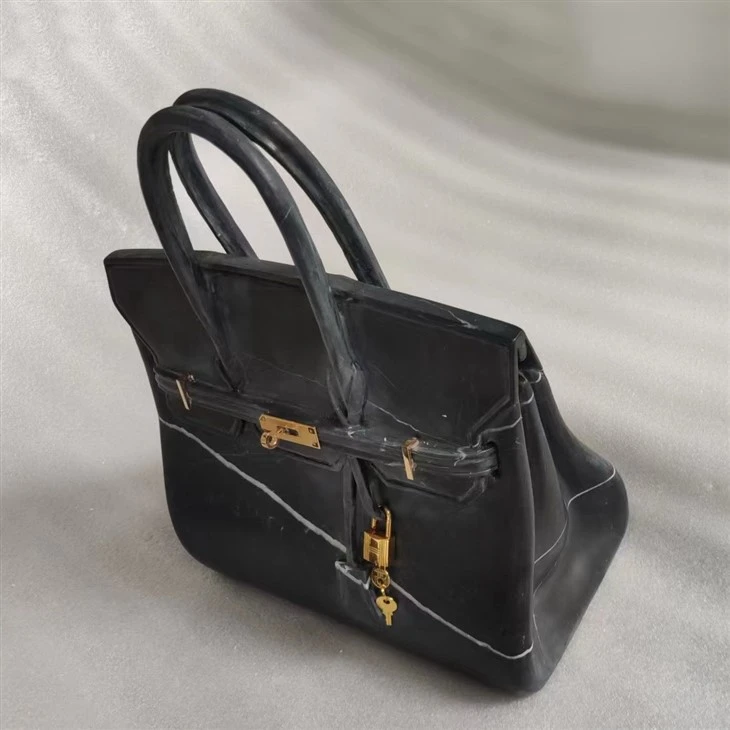 Black Marquina Marble Bag