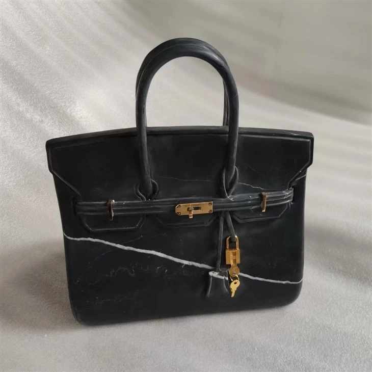 Black Marquina Marble Bag